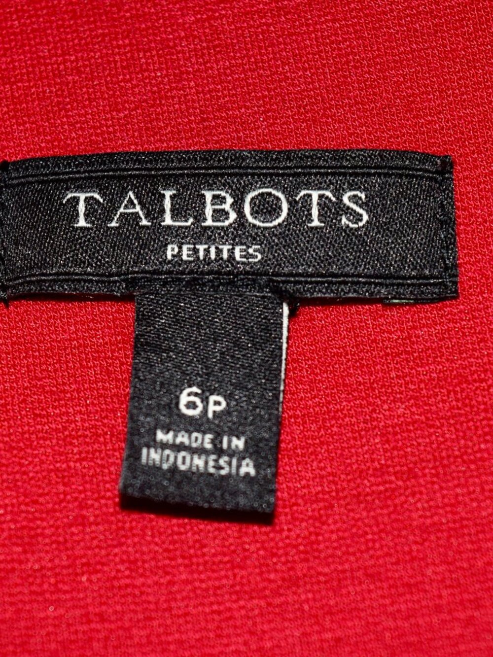 Talbots Red Sleeveless Midi Dress | Square Neck | 6P Petite - Picture 5 of 6
